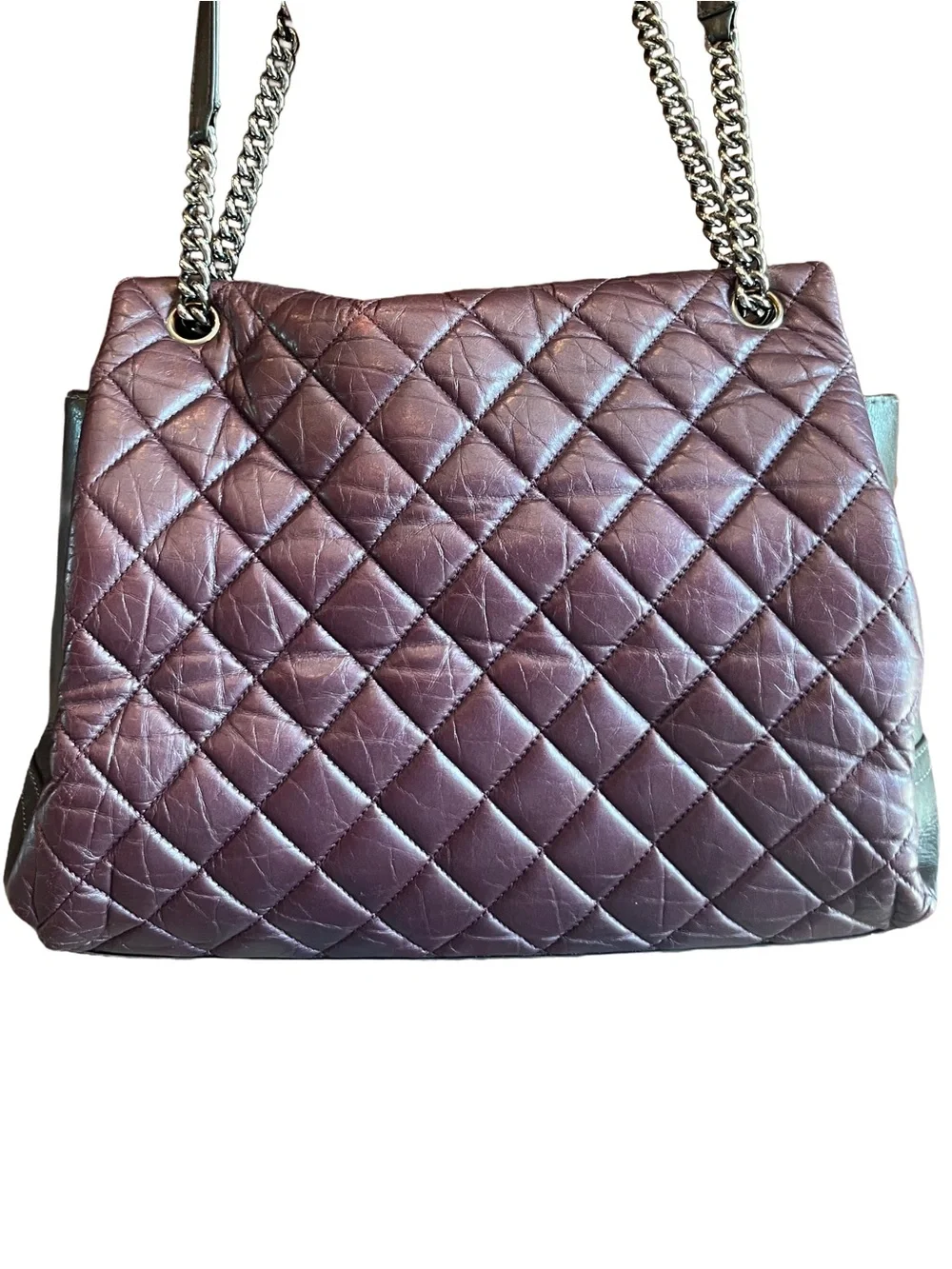 Chanel Fall 2012 Purple Lady Pearly Tote 17 Series Lambskin Karl Lagerfeld